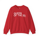 Queen Of The 5D Fleece Pullover Sweatshirt The Cinchy Cowgirl - Print S Red