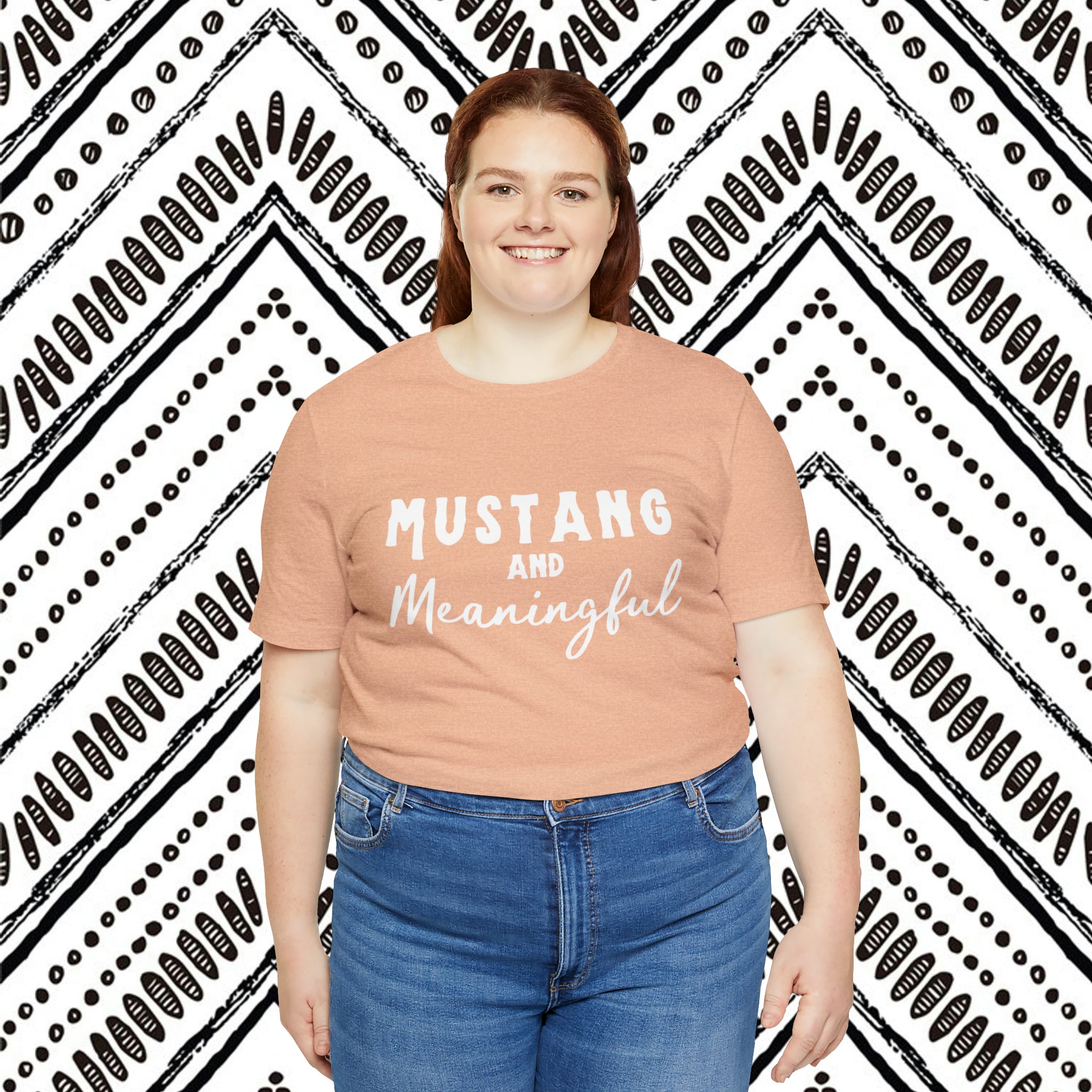 Mustang & Meaningful Short Sleeve Tee Horse Color Shirt Printify   