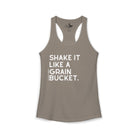 Shake It Like A Grain Bucket Tank Top Tank Top The Cinchy Cowgirl - Print XS Solid Warm Gray