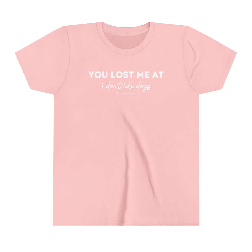 You Lost Me At Youth Short Sleeve Tee Pink