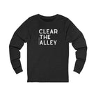 Clear The Alley Long Sleeve Tee Long Sleeve Graphic Tee The Cinchy Cowgirl - Print S Dark Heathered Gray
