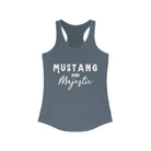 Mustang & Majestic Racerback Tank Horse Color Shirts Printify XS Solid Indigo