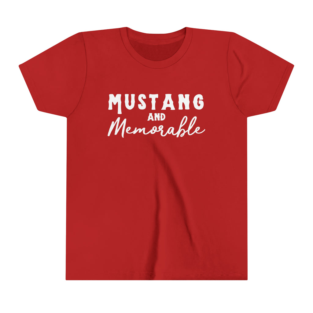 Mustang & Memorable Youth Tee Red