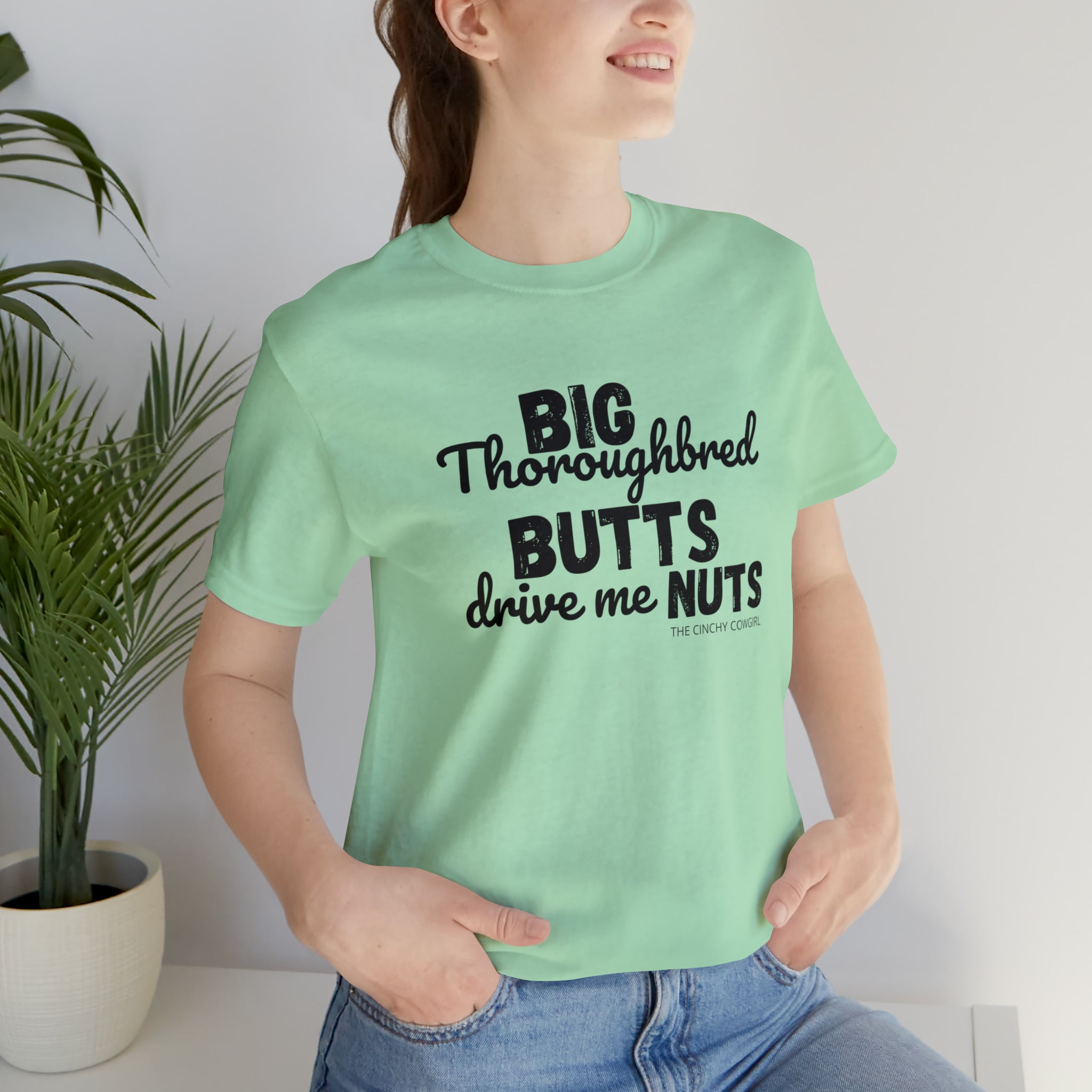 Thoroughbred Butts Short Sleeve Tee tcc graphic tee Printify Mint XS