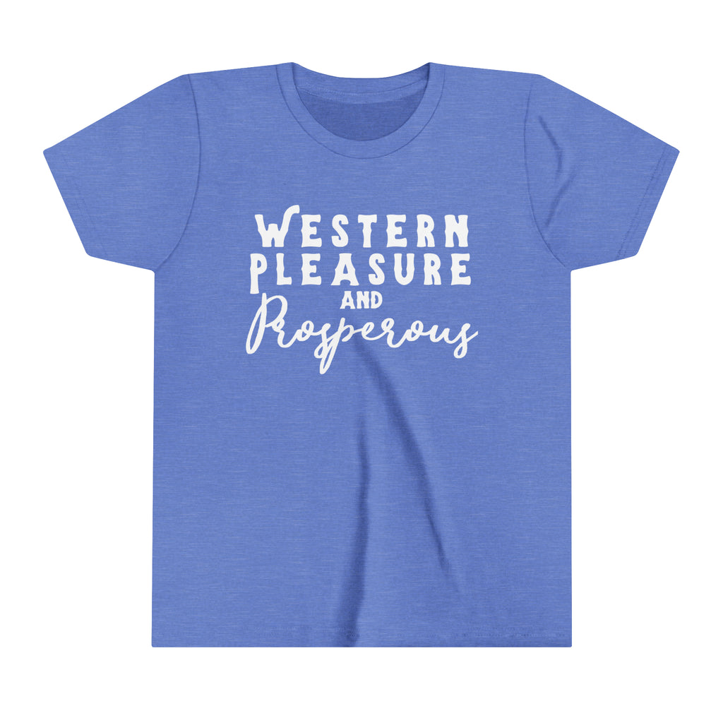 Western Pleasure & Prosperous Youth Tee Blue