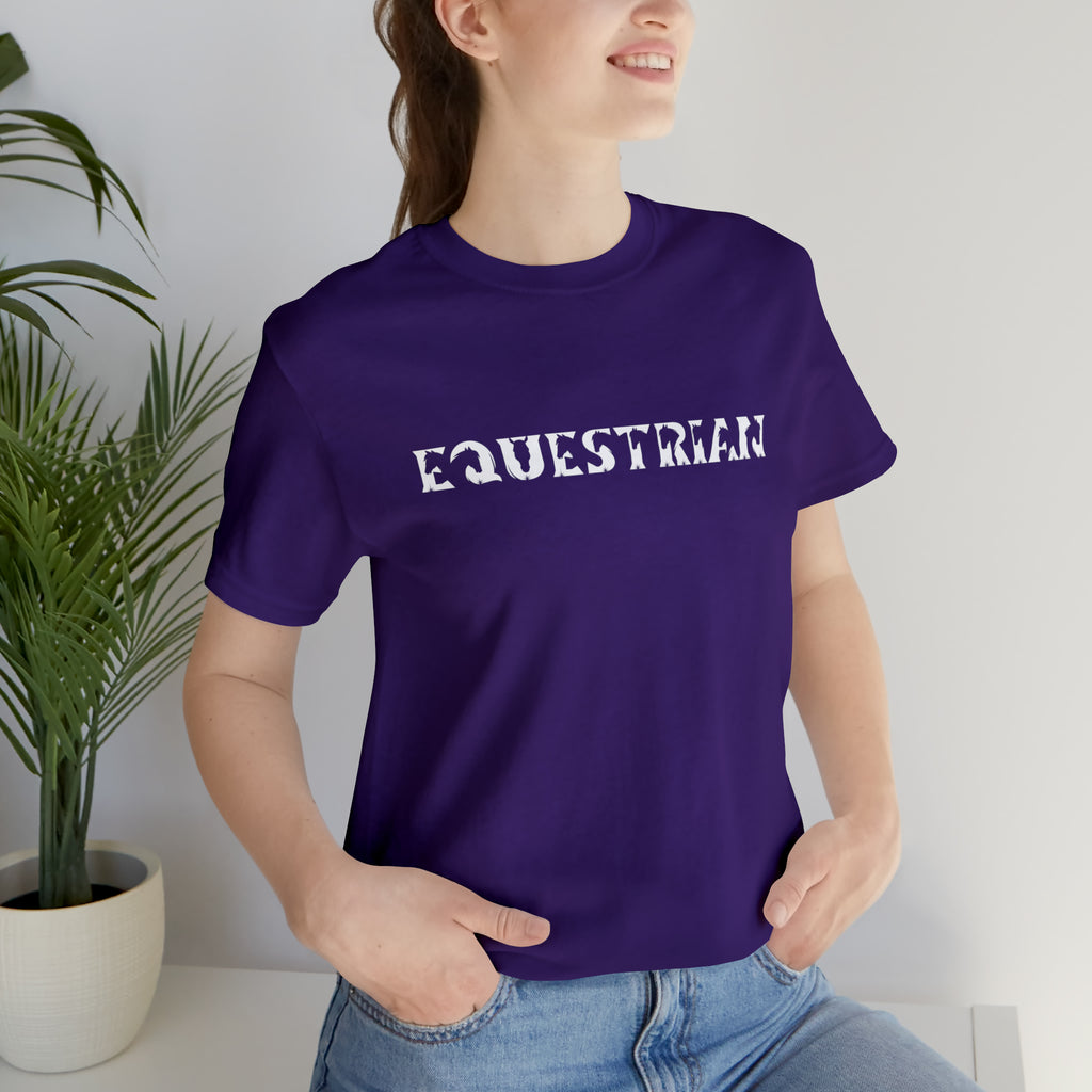 Equestrian Short Sleeve Tee tcc graphic tee Printify Team Purple XS 