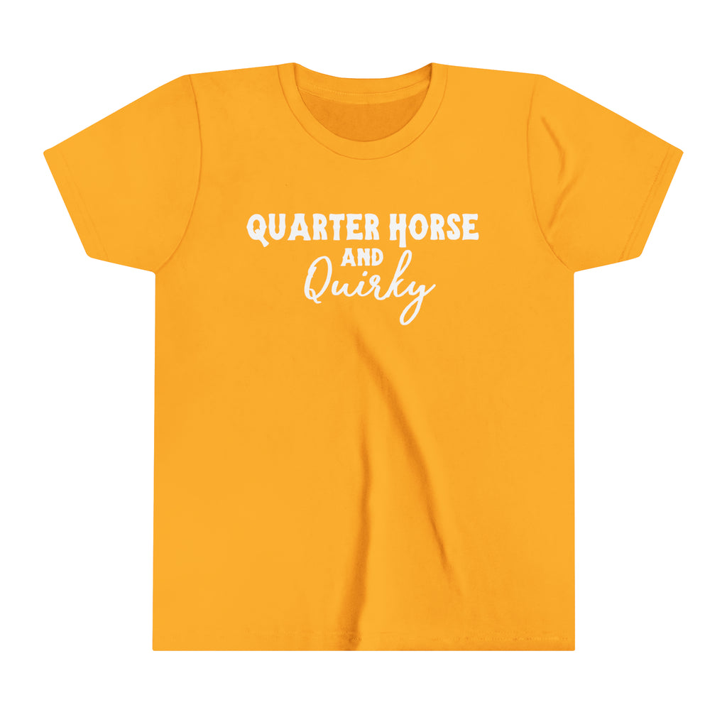 Quarter Horse Youth Tee Gold
