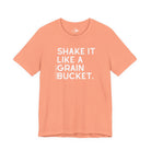 Shake It Like A Grain Bucket Short Sleeve Tee Graphic Tee The Cinchy Cowgirl - Print Sunset XS