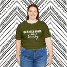 Quarter Horse & Quirky Short Sleeve Tee Horse Color Shirt Printify   