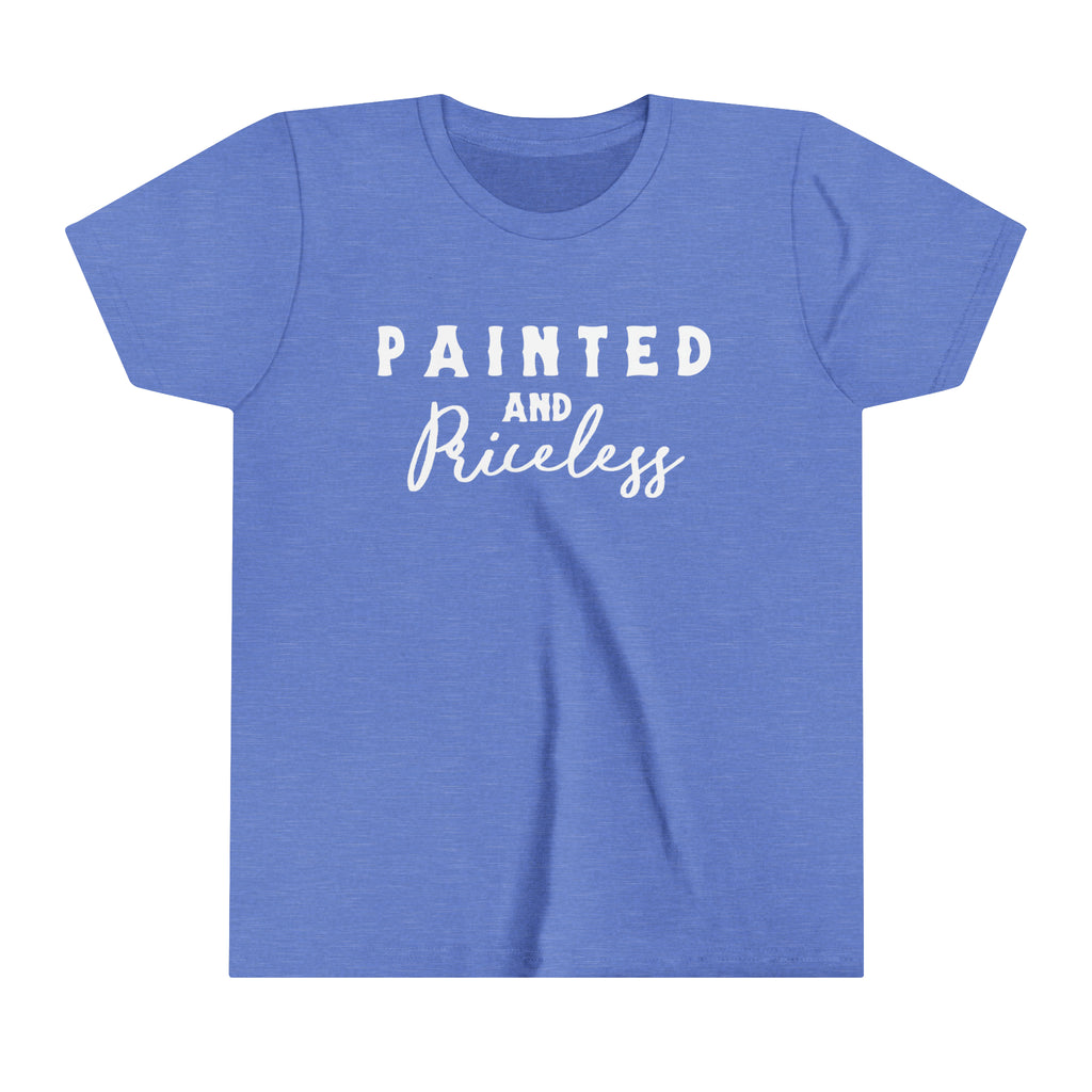 Painted & Priceless Youth Tee Blue