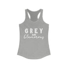 Grey & Glamorous Racerback Tank Horse Color Shirts Printify XS Heather Grey 