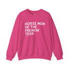 Horse Mom of the Freakin' Year Fleece Pullover Graphic Pullover The Cinchy Cowgirl - Print S Heliconia