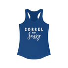 Sorrel & Sassy Racerback Tank Horse Color Shirts Printify XS Solid Royal