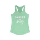 Sorrel & Sassy Racerback Tank Horse Color Shirts Printify XS Solid Mint
