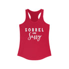 Sorrel & Sassy Racerback Tank Horse Color Shirts Printify XS Solid Red