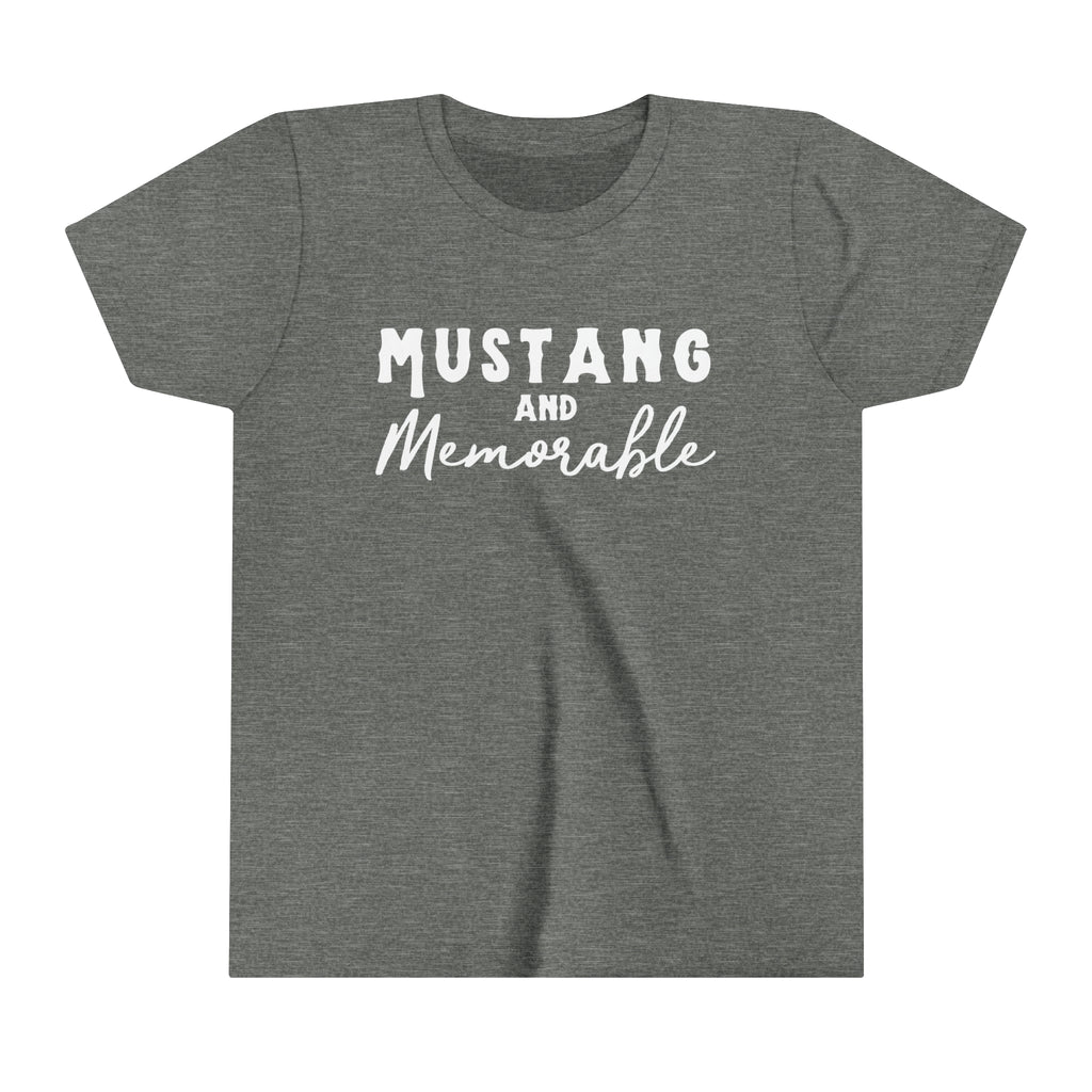 Mustang & Memorable Youth Tee Grey