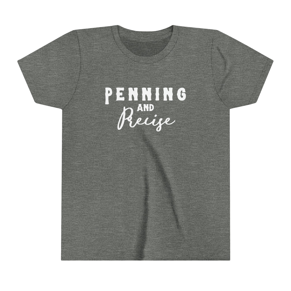 Penning & Precise Youth tee Grey
