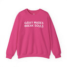 Gray Mares Break Souls Pullover Sweatshirt The Cinchy Cowgirl - Print S Heliconia