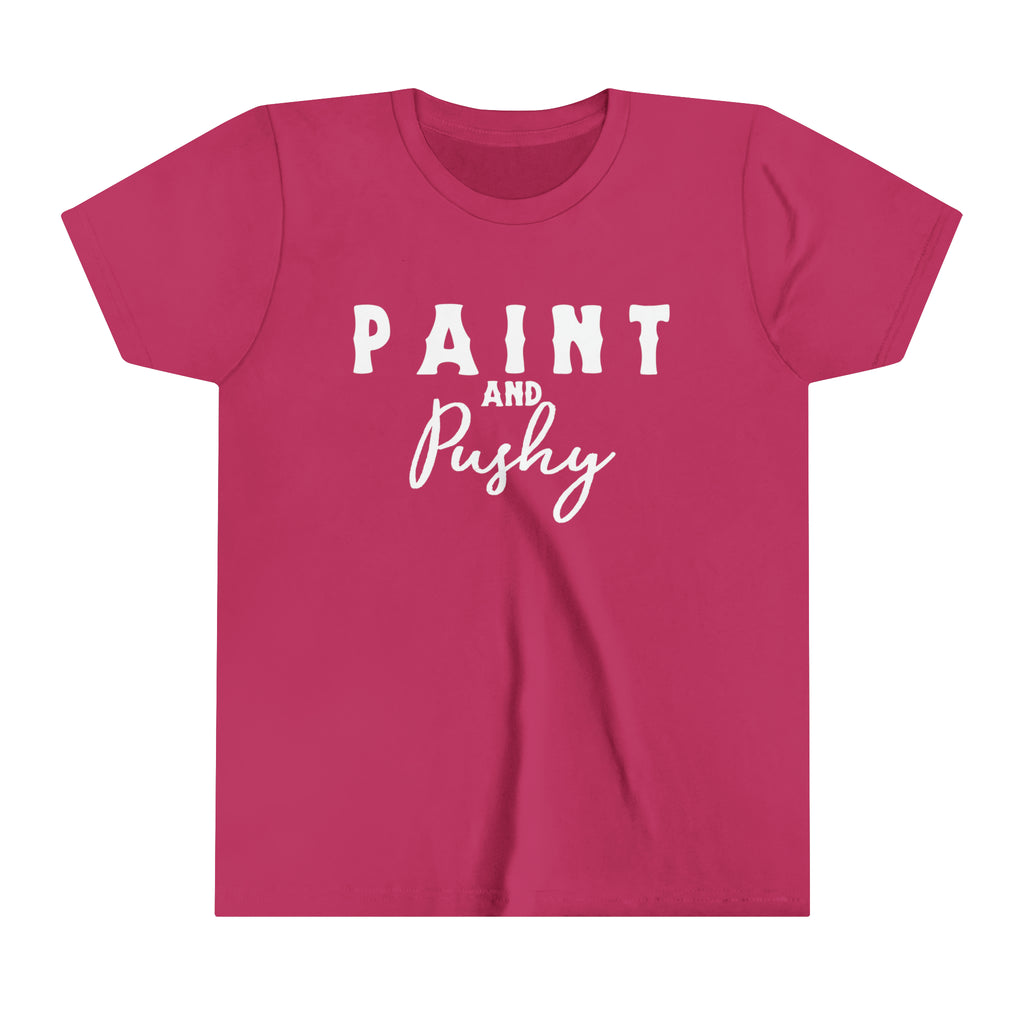 Paint & Pushy Youth Tee Berry