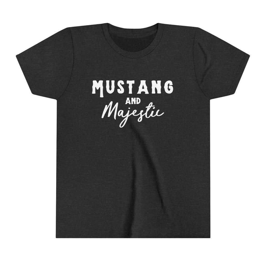 Mustang & Majestic Youth Tee Dark Grey