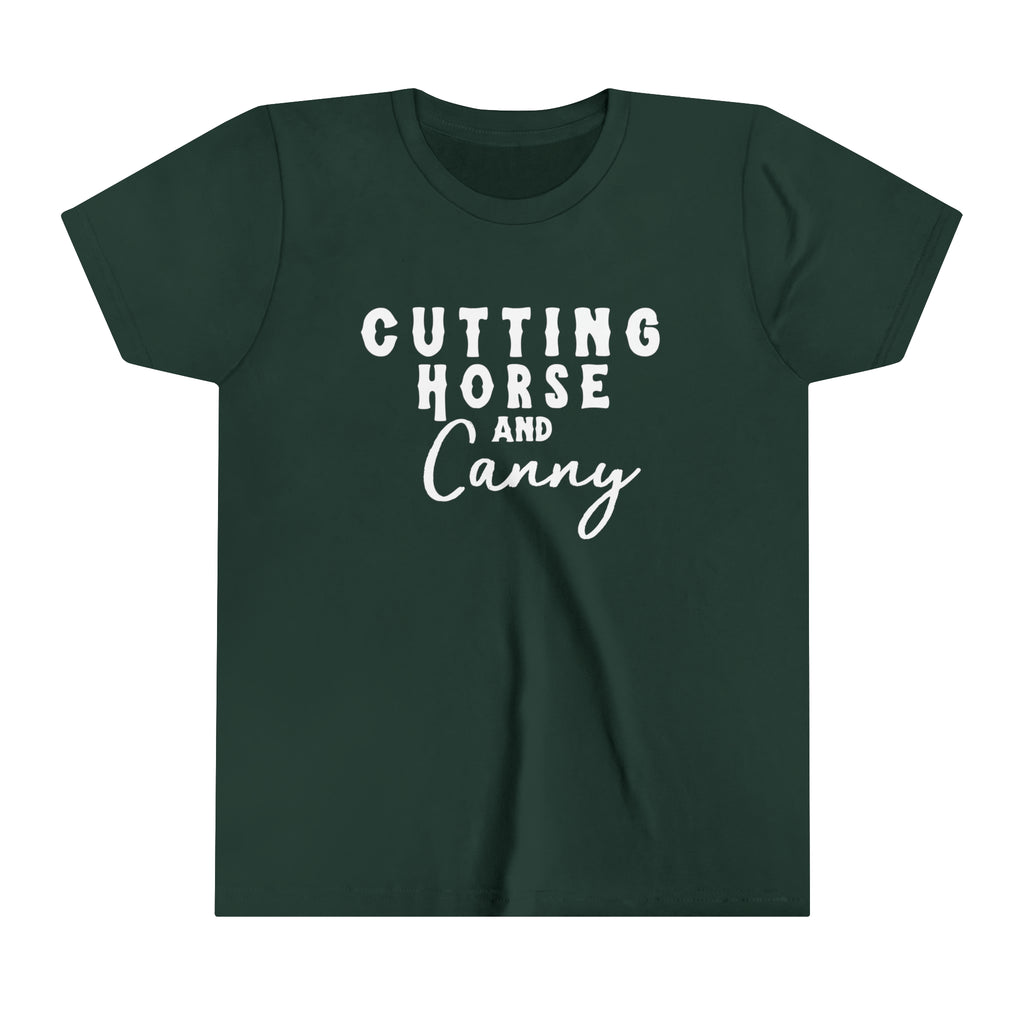 Cutting Horse & Canny Youth Tee Forest