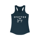 Spotted & Spicy Racerback Tank Horse Color Shirts Printify XS Solid Midnight Navy 