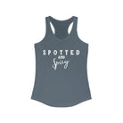 Spotted & Spicy Racerback Tank Horse Color Shirts Printify XS Solid Indigo 