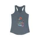 Flower Chute Racerback Tank tcc graphic tee Printify XS Solid Indigo