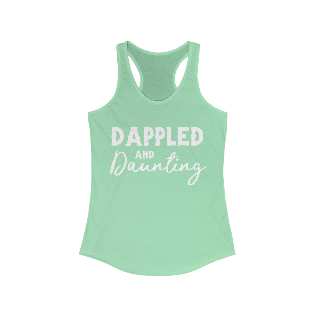 Dappled & Daunting Mint Racerback Tank