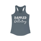 Dappled & Daunting Racerback Tank Horse Color Shirts Printify XS Solid Indigo 