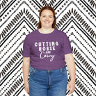 Cutting Horse & Cowy Short Sleeve Tee Horse Riding Discipline Tee Printify   