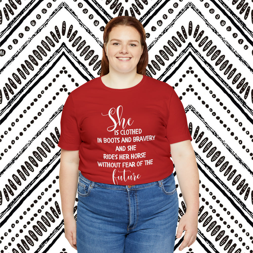 She is Clothed Short Sleeve Tee tcc graphic tee Printify   