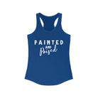 Painted & Poised Racerback Tank Horse Color Shirts Printify XS Solid Royal