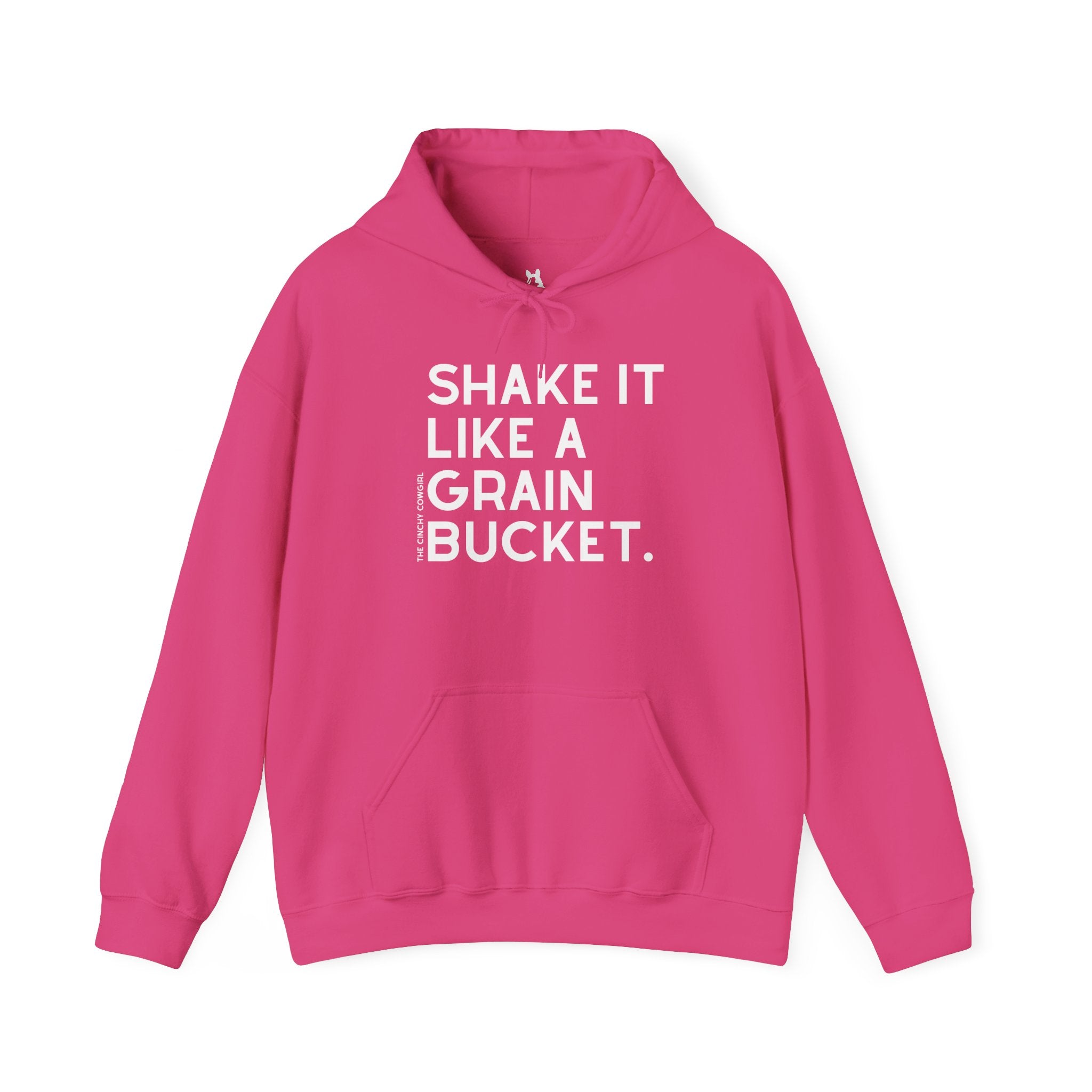 Shake It Like A Grain Bucket Hoodie Hoodie The Cinchy Cowgirl - Print Heliconia S