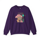 Praying Cowgirls Club Fleece Pullover Sweatshirt The Cinchy Cowgirl - Print S Purple