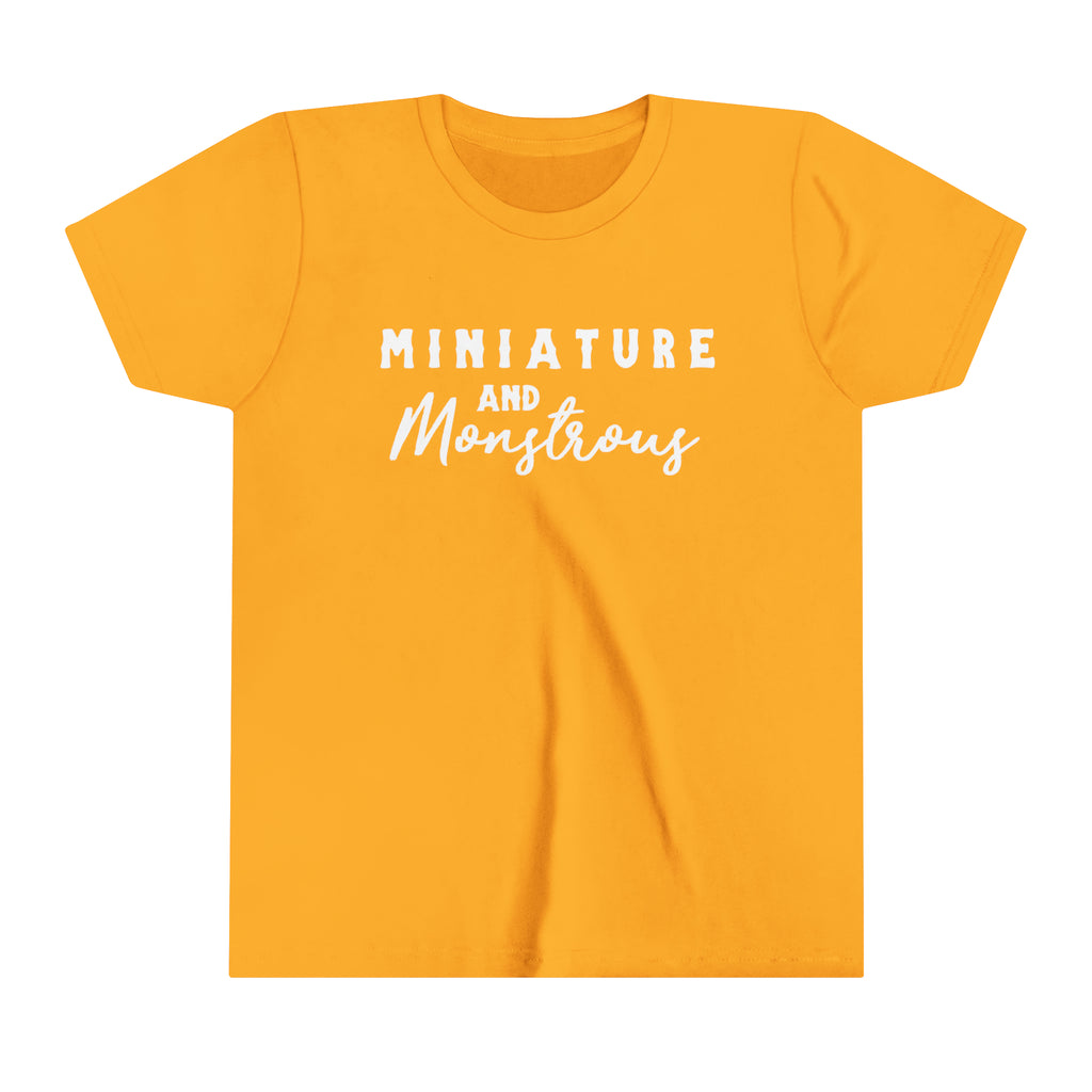 Miniature & Monstrous Youth Tee Gold