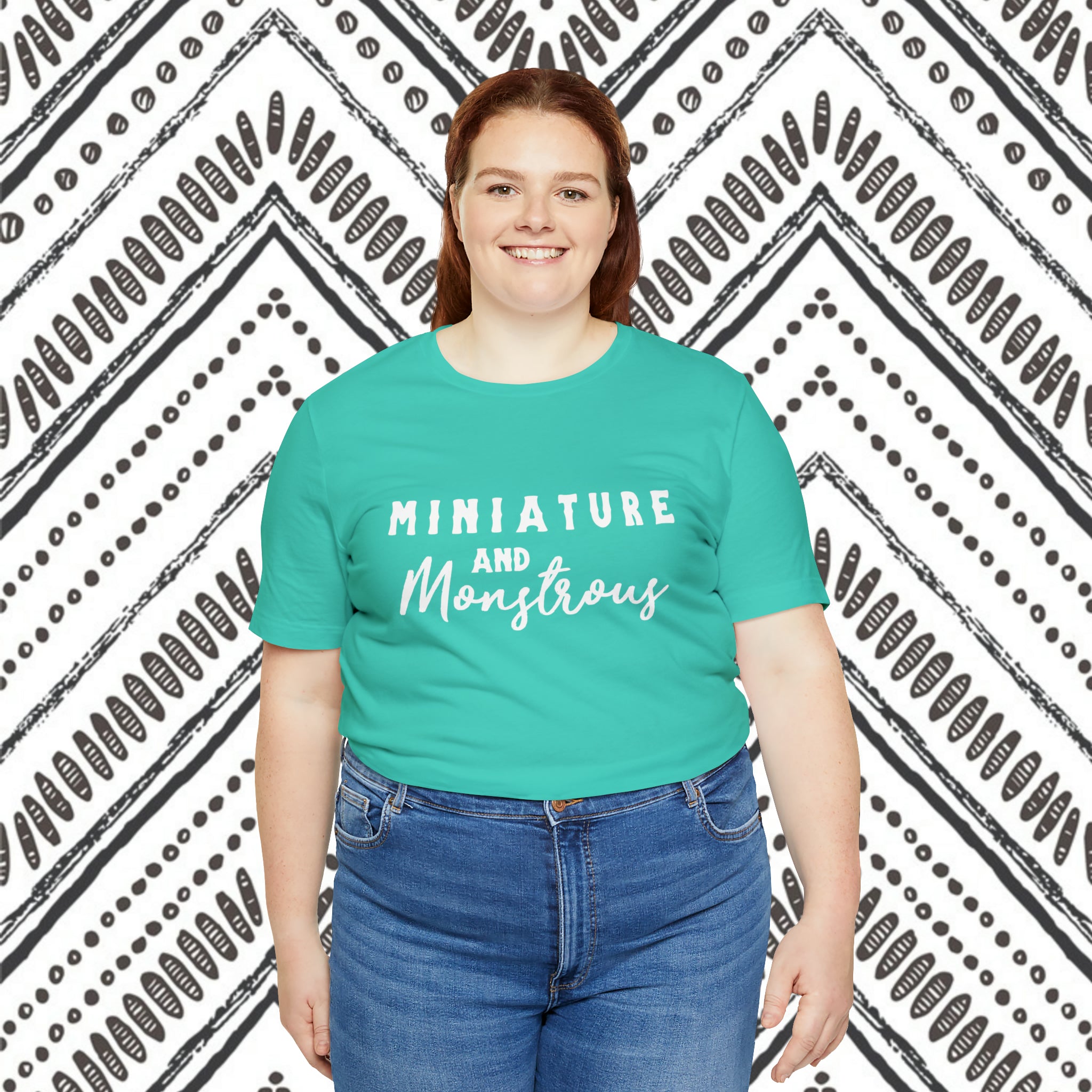 Miniature & Monstrous Short Sleeve Tee Horse Color Shirt Printify   
