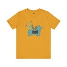 Turquoise Cactus Corgi Short Sleeve Graphic Tee [Multiple Colors] T-Shirt Printify Mustard XS