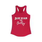 Blue Roan & Ballsy Racerback Tank Horse Color Shirts Printify XS Solid Red 