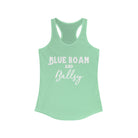 Blue Roan & Ballsy Racerback Tank Horse Color Shirts Printify XS Solid Mint 