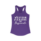 Western Pleasure & Passionate Racerback Tank Horse Riding Discipline Tee Printify XS Solid Purple Rush 