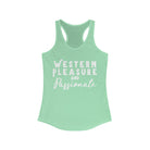 Western Pleasure & Passionate Racerback Tank Horse Riding Discipline Tee Printify XS Solid Mint 