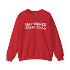 Bay Mares Break Souls Pullover Sweatshirt The Cinchy Cowgirl - Print S Red