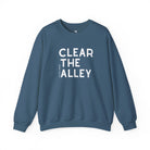 Clear The Alley Pullover Sweatshirt The Cinchy Cowgirl - Print S Indigo Blue