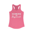 Penning & Passionate Racerback Tank Horse Riding Discipline Tee Printify XS Solid Hot Pink