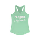 Penning & Passionate Racerback Tank Horse Riding Discipline Tee Printify XS Solid Mint 