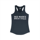 Red Mares Break Souls Tank Top Tank Top The Cinchy Cowgirl - Print XS Solid Indigo