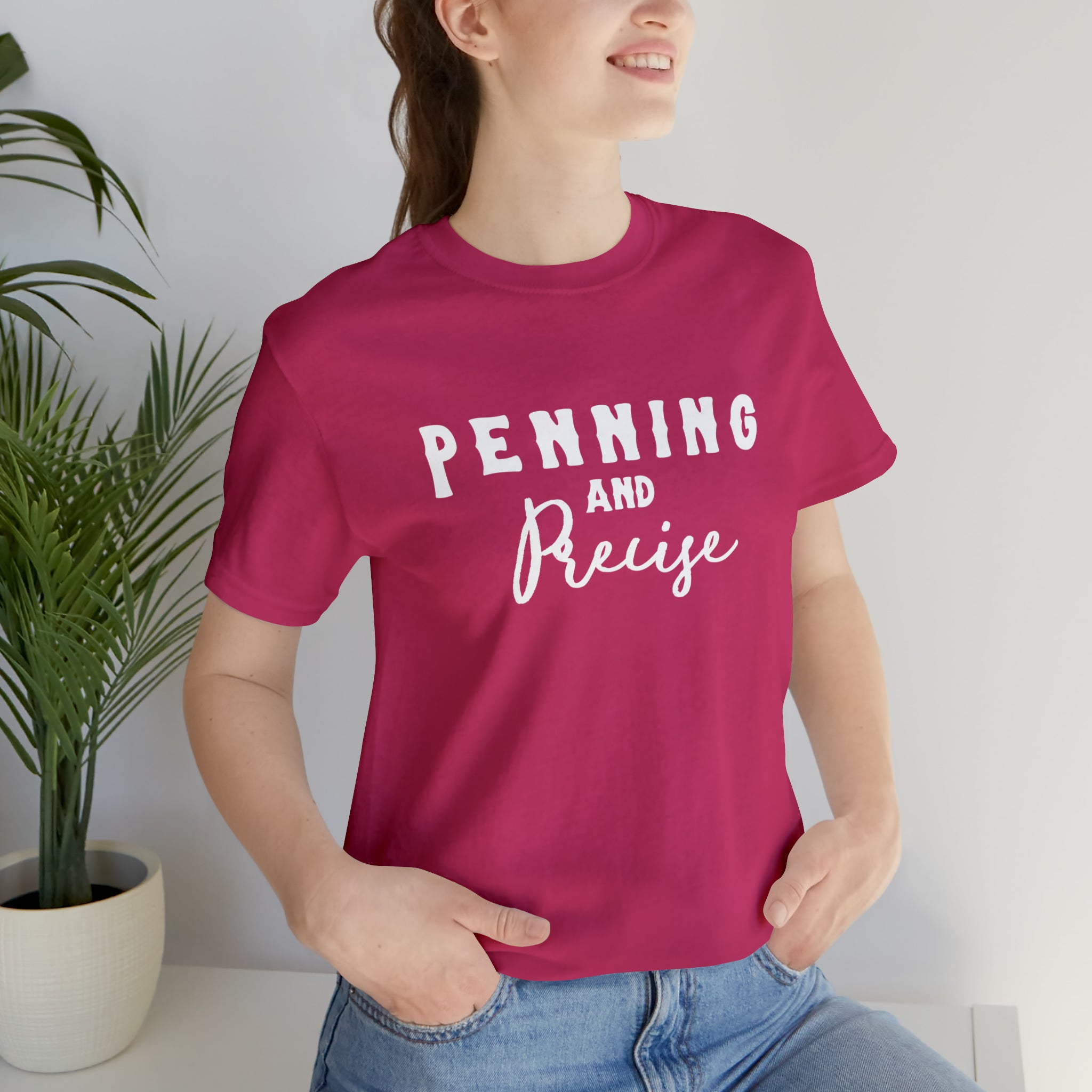 Penning & Precise Short Sleeve Tee Horse Riding Discipline Tee Printify Berry XS 