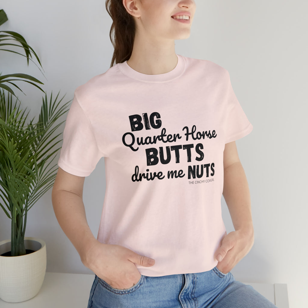 Quarter Horse Butts Short Sleeve Tee tcc graphic tee Printify Soft Pink XS 