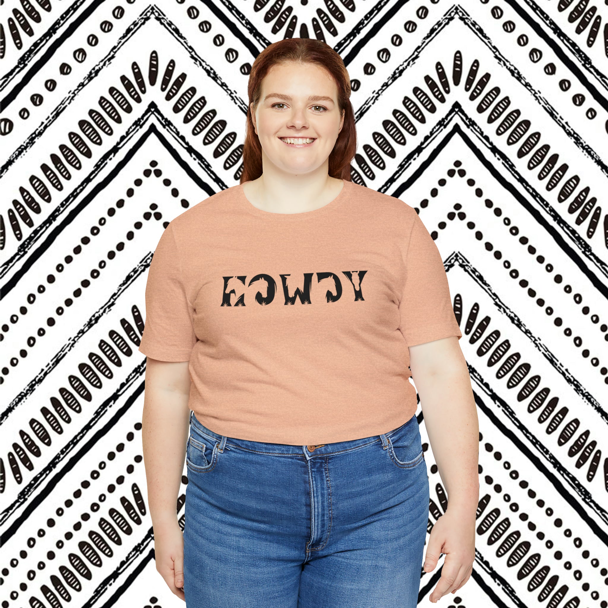 Howdy Short Sleeve Tee tcc graphic tee Printify   